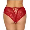 Image de Culotte ouverte noeud & dentelle rouge