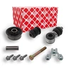 Image de FEBI BILSTEIN 07861 Kit de réparation, bras triangulaire barre oscillant transversal, avec bielle/barre de poussée, Essieu avant droit