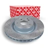 Image de FEBI BILSTEIN 26406 Disque de frein Essieu avant, perforé/ventilé de l'intérieur, revêtu