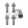 Image de Jeu de 4 vis antivols de roue auto, coniques 12x1,25x30 Febi 27052