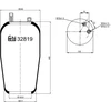 Image de FEBI BILSTEIN 32819 Soufflet à air, suspension pneumatique Essieu arrière droit