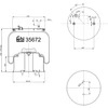Image de FEBI BILSTEIN 35672 Soufflet à air, suspension pneumatique Essieu avant droit