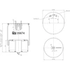 Image de FEBI BILSTEIN 35674 Soufflet à air, suspension pneumatique Essieu avant droit