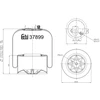 Image de FEBI BILSTEIN 37899 Soufflet à air, suspension pneumatique Essieu arrière droit