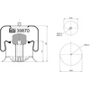 Image de FEBI BILSTEIN 39870 Soufflet à air, suspension pneumatique Essieu arrière