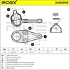 Image de RIDEX 2462S0155 Rotule de suspension inférieur