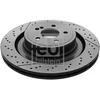 Image de FEBI BILSTEIN 44084 Disque de frein Essieu arrière, perforé/ventilé de l'intérieur, revêtu, à haute teneur en carbone