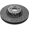 Image de FEBI BILSTEIN 44145 Disque de frein Essieu avant, perforé/ventilé de l'intérieur, revêtu, à haute teneur en carbone