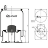 Image de FEBI BILSTEIN 45487 Soufflet à air, suspension pneumatique Essieu arrière