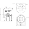 Image de FEBI BILSTEIN 46270 Soufflet à air, suspension pneumatique Essieu arrière