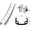 Image de Roue avant Exal Dh3N31 Rigid36T Argenté 28" 703174
