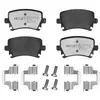 Image de MEYLE 025 239 1417/PD Jeu de plaquettes de frein MEYLE-PD Quality, Essieu arrière, préparé pour l'indicateur d'usure, avec vis d'étrier de frein, avec accessoires