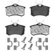 Image de MEYLE 025 209 6115/PD Jeu de plaquettes de frein MEYLE-PD Quality, Essieu arrière, contact de signal d'usure exclu, avec tôle anti-bruit
