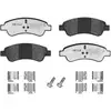 Image de MEYLE 025 235 9919/PD Jeu de plaquettes de frein MEYLE-PD Quality, Essieu avant, non préparé pour l'indicateur d'usure, avec vis d'étrier de frein, avec accessoires
