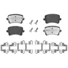 Image de MEYLE 025 244 8317/PD Jeu de plaquettes de frein MEYLE-PD Quality, Essieu arrière, non préparé pour l'indicateur d'usure, avec tôle anti-bruit, avec accessoires