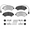 Image de MEYLE 025 244 6619-1/PD Jeu de plaquettes de frein MEYLE-PD Quality, Essieu avant, contact de signal d'usure inclus, avec vis d'étrier de frein, avec accessoires