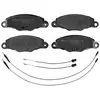 Image de MEYLE 025 231 3518/W Jeu de plaquettes de frein ORIGINAL Quality, Essieu avant, contact de signal d'usure inclus, avec tôle anti-bruit