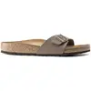 Image de Sandales Birkenstock Madrid Birko-Flor Birkibuc Marron 43 Étroit 40093