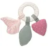 Image de Anneau De Dentition En Caoutchouc Naturel Papillon Rose