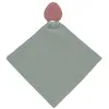 Image de Doudou Lange Et Son Anneau De Dentition Fraise Gris