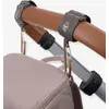Image de Lot de 2 attaches poussette Lässig avec mousqueton anthracite