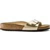 Image de Sandales femme Birkenstock Madrid Birko-Flor Doré 38 Étroit 1016107