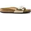 Image de Sandales femme Birkenstock Madrid Birko-Flor Doré 41 Étroit 1016107