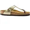 Image de Sandales femme Birkenstock Gizeh Birko-Flor Doré 40 1016108