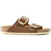 Image de Sandales femme Birkenstock Arizona Big Buckle Natural Leather Oiled Rouge 39 Étroit 1011073