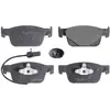 Image de SWAG 30 91 6962 Jeu de plaquettes de frein Essieu avant, contact de signal d'usure inclus, avec clip de piston