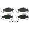 Image de SWAG 62 91 6221 Jeu de plaquettes de frein Essieu avant, contact de signal d'usure inclus, avec kit de vis