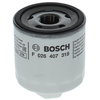 Image de BOSCH F 026 407 318 Filtre à huile Filtre vissé, avec deux clapets de non retour