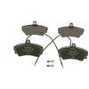 Image de BOSCH 0 986 494 056 Jeu de plaquettes de frein avec palpeur d'usure intégré, avec vis/boulons, avec accessoires