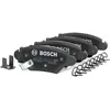 Image de BOSCH 0 986 494 014 Jeu de plaquettes de frein avec indicateur d'usure, avec vis/boulons, avec accessoires