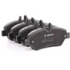 Image de BOSCH 0 986 494 601 Jeu de plaquettes de frein Essieu arrière, contact de signal d'usure inclus, avec tôle anti-bruit, avec accessoires