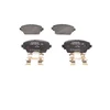 Image de BOSCH 0 986 494 633 Jeu de plaquettes de frein avec indicateur d'usure, avec tôle anti-bruit, avec ressort