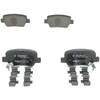 Image de BOSCH 0 986 494 933 Jeu de plaquettes de frein avec indicateur d'usure, avec ressort