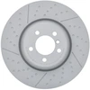 Image de BOSCH 0 986 479 E10 Disque de frein rainuré/perforé, revêtu, à haute teneur en carbone, avec vis/boulons
