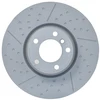 Image de BOSCH 0 986 479 E12 Disque de frein rainuré/perforé, revêtu, à haute teneur en carbone, avec vis/boulons
