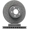 Image de BOSCH 0 986 479 H37 Disque de frein ventilé, revêtu, à haute teneur en carbone, avec vis/boulons