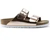 Image de Sandales femme Birkenstock Arizona Natural Leather Multicolore 36 Étroit 952093