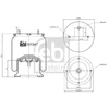 Image de FEBI BILSTEIN 101347 Soufflet à air, suspension pneumatique Essieu avant droit