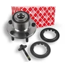 Image de FEBI BILSTEIN 173949 Kit de roulements de roue Essieu avant droit, avec matériel de montage/fixation, avec bague ABS