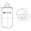 Image de FEBI BILSTEIN 177162 Soufflet à air, suspension pneumatique Essieu avant gauche