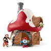Image de Maison Des Schtroumpfs Avec 2 Figurines Rouge