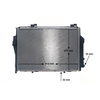 Image de MAHLE CR 307 000S Radiateur du moteur Grille de radiateur soudée, avec radiateur d’huile