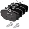 Image de RIDEX 402B0848 Jeu de plaquettes de frein Essieu arrière, contact de signal d'usure exclu, avec tôle anti-bruit, avec ressort