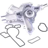 Image de RIDEX 1260W0026 Pompe à eau sans poulie, pour système dentrainement à courroie trapézoïdale nervures, sans boîtier, avec joints, Fonte d'aluminium