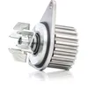 Image de RIDEX 1260W0105 Pompe à eau avec poulie, pour transmission par courroie crantée, avec joint d'étanchéite, Fonte d'aluminium