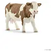 Image de Vache Simmental Française Marron Et Blanc